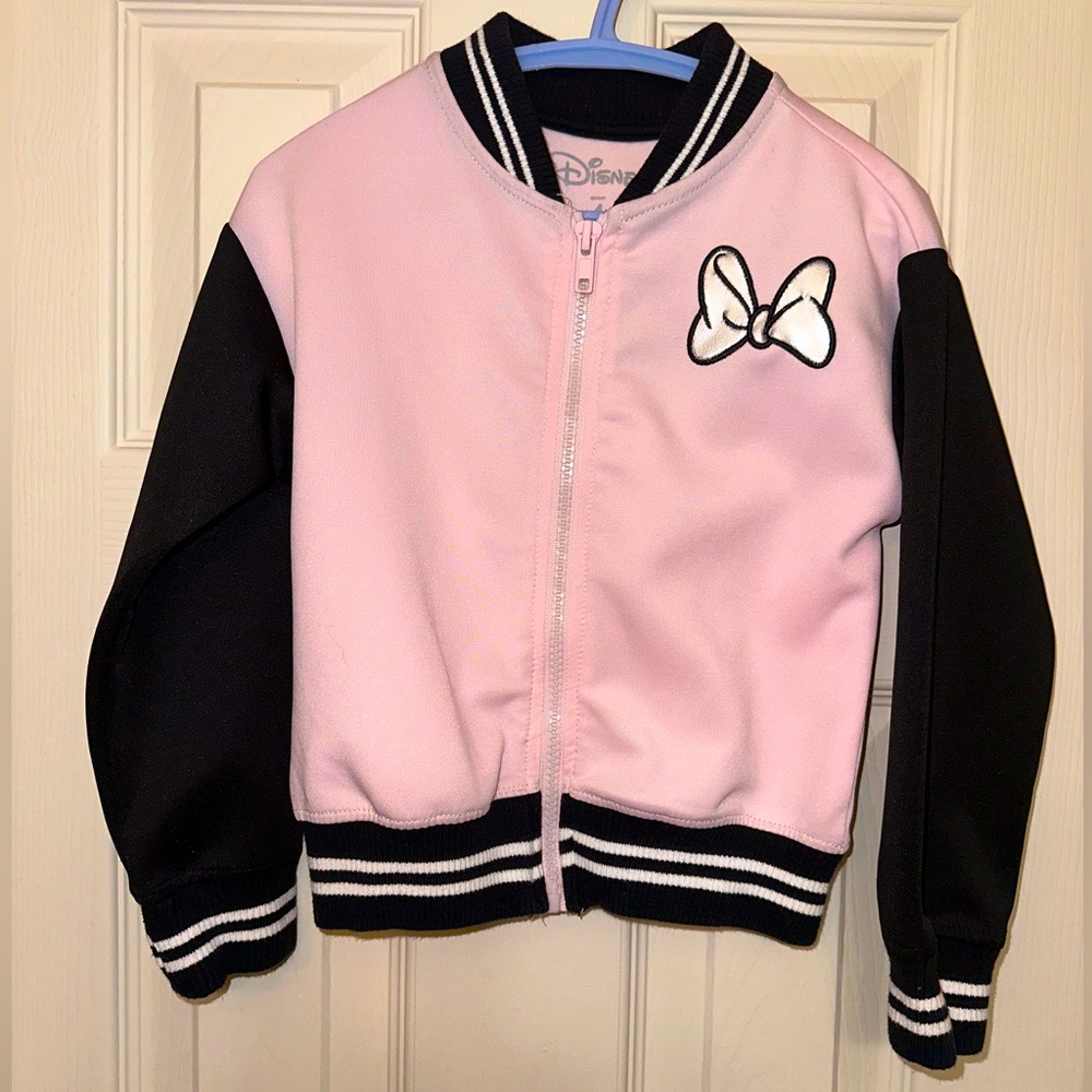 Disney Minnie Varsity Type Jacket Size 4